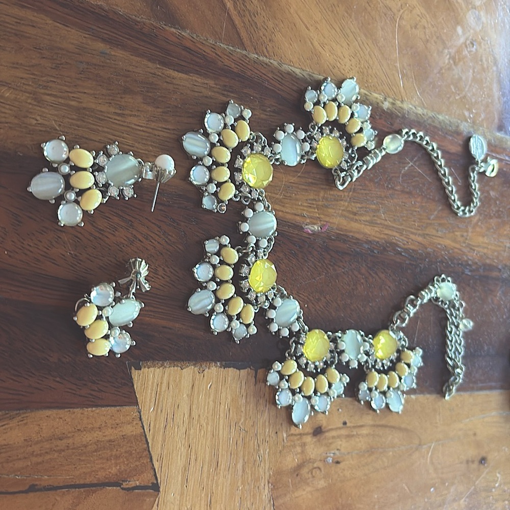 Costume Jewelry Necklace and earrings from White House and Black Market
